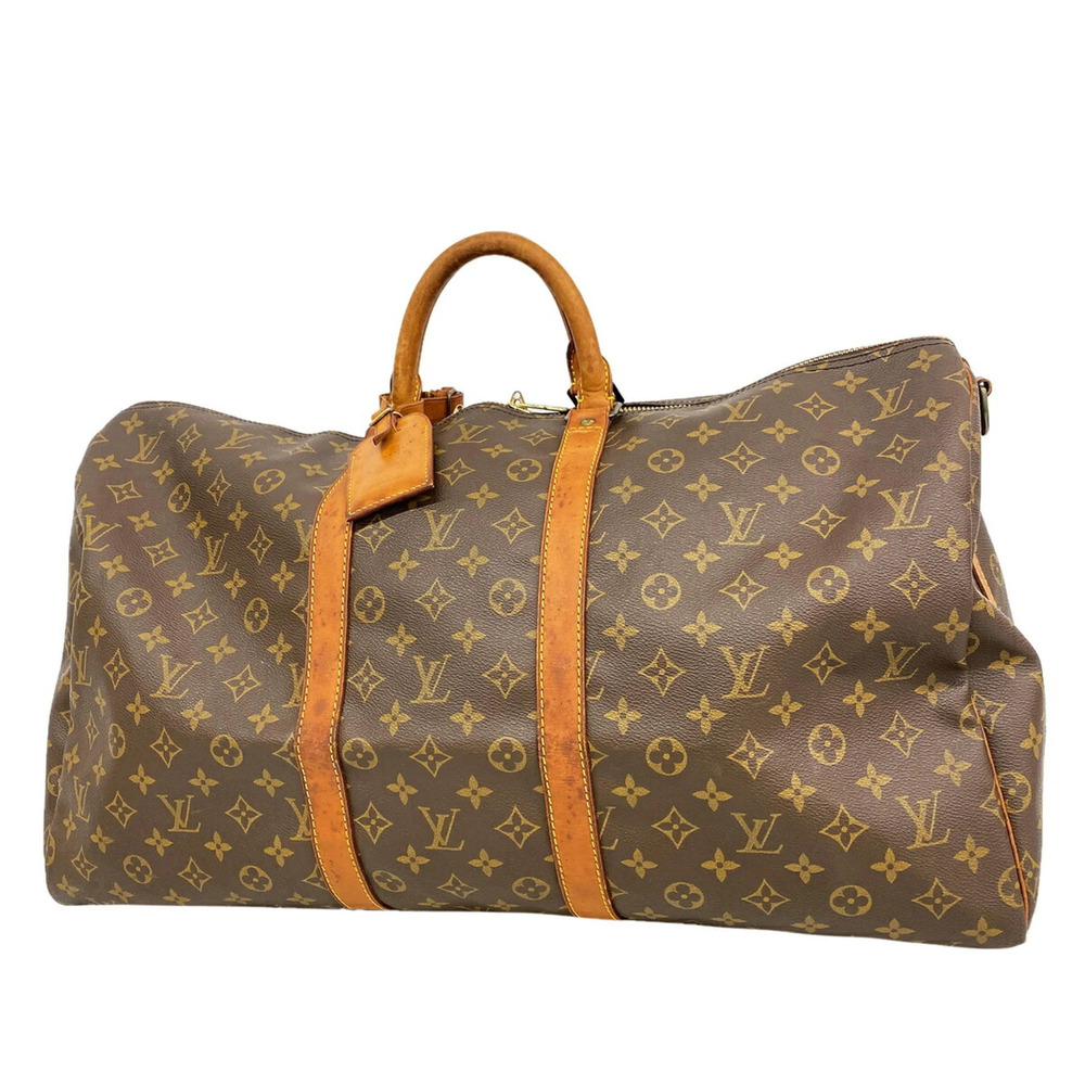 Louis Vuitton Bag/Boston Bag Monogram Keepall Bandoulière 55 M41414 Brown Men...